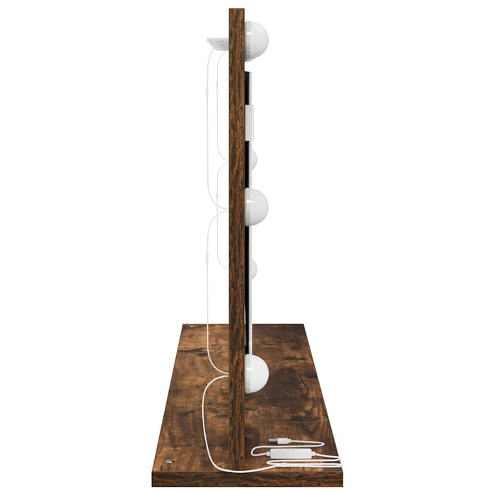 Oglindă de toaletă cu oglindă Stejar fumuriu 80 x 45 x 18 cm - WALTI WALTI