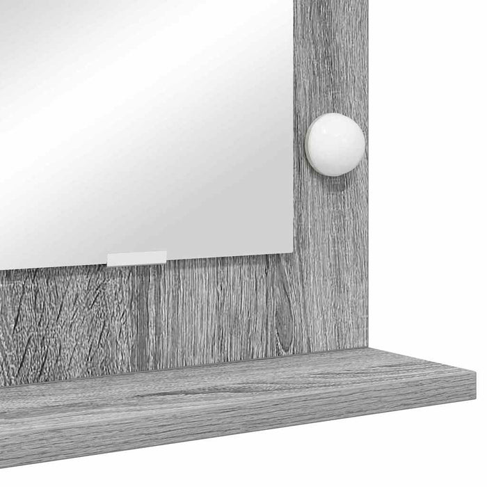 Oglindă de toaletă cu oglindă Gri Sonoma 80 x 45 x 18 cm - WALTI WALTI