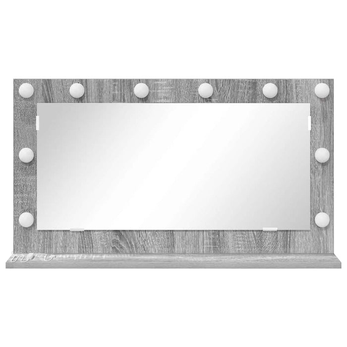 Oglindă de toaletă cu oglindă Gri Sonoma 80 x 45 x 18 cm - WALTI WALTI
