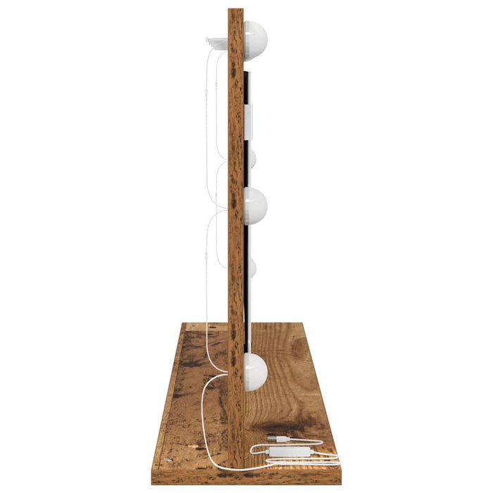 Oglindă de toaletă cu oglindă Lemn Vechi 80 x 45 x 18 cm - WALTI WALTI