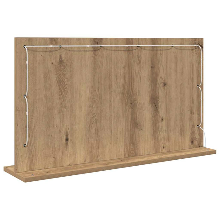Oglindă de toaletă cu oglindă Stejar Artizanal 80 x 45 x 18 cm - WALTI WALTI
