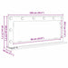 Oglindă de toaletă Dreptunghiular Alb 100 x 45 x 18 cm - WALTI WALTI