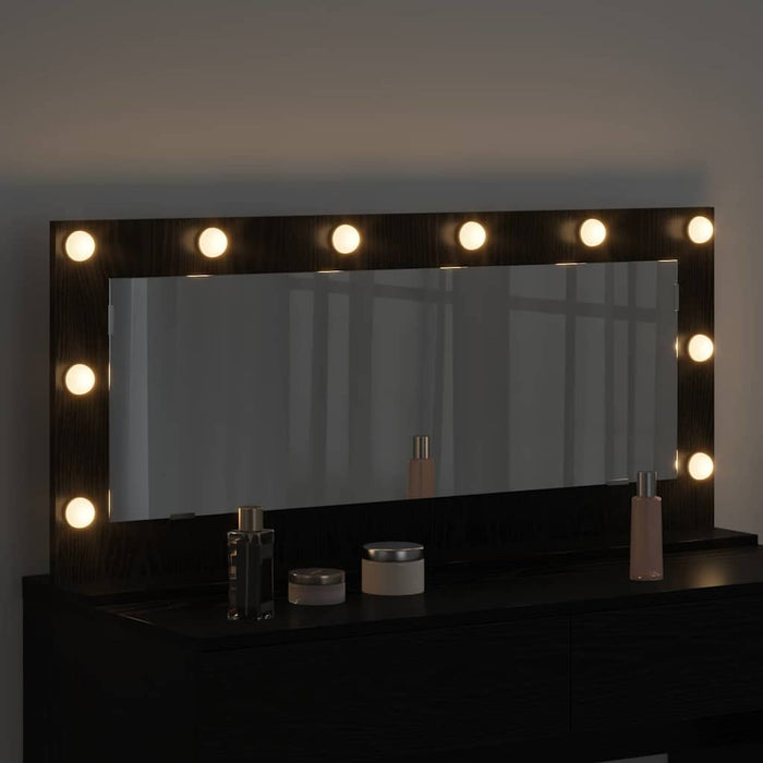 Oglindă de toaletă cu oglindă Stejar Negru 100 x 45 x 18 cm - WALTI WALTI