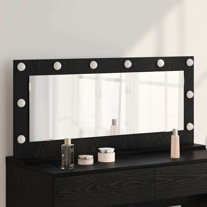Oglindă de toaletă cu oglindă Stejar Negru 100 x 45 x 18 cm - WALTI WALTI