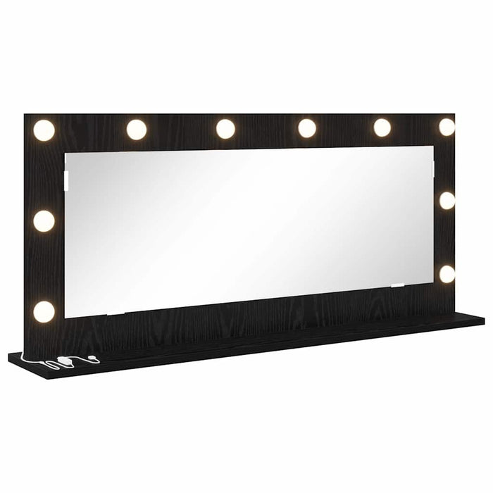 Oglindă de toaletă cu oglindă Stejar Negru 100 x 45 x 18 cm - WALTI WALTI