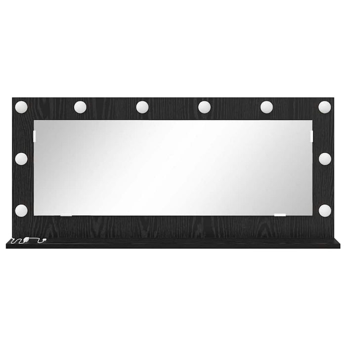 Oglindă de toaletă cu oglindă Stejar Negru 100 x 45 x 18 cm - WALTI WALTI