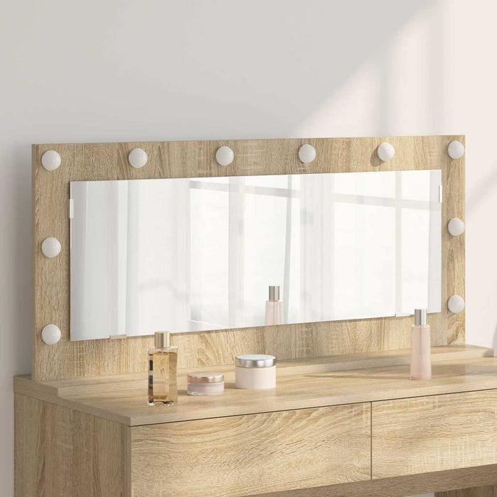 Oglindă de toaletă cu oglindă Stejar Sonoma 100 x 45 x 18 cm - WALTI WALTI