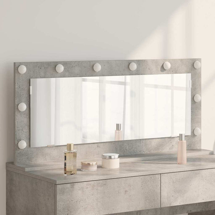 Oglindă de toaletă cu oglindă Gri din beton 100 x 45 x 18 cm - WALTI WALTI