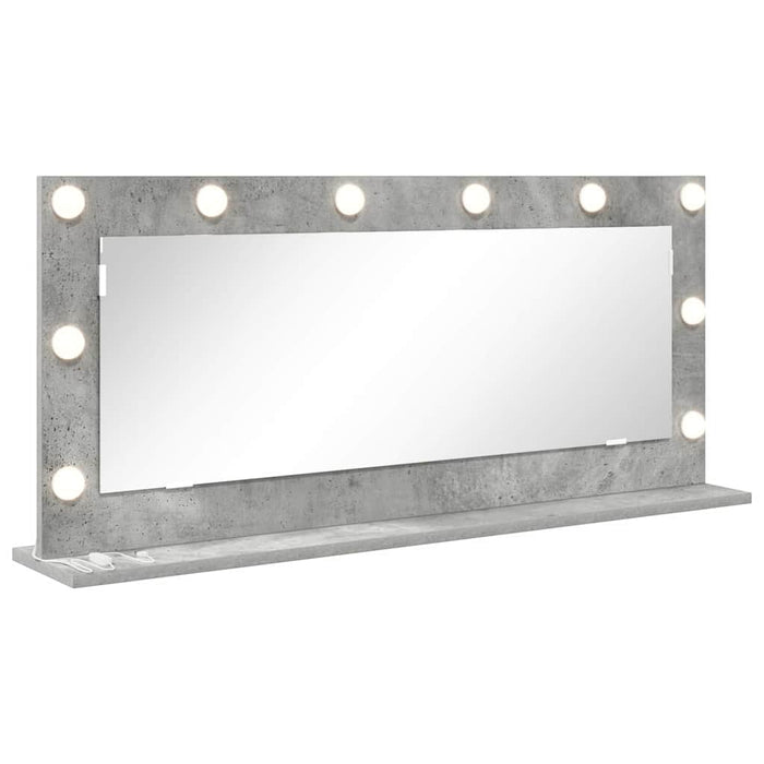 Oglindă de toaletă cu oglindă Gri din beton 100 x 45 x 18 cm - WALTI WALTI
