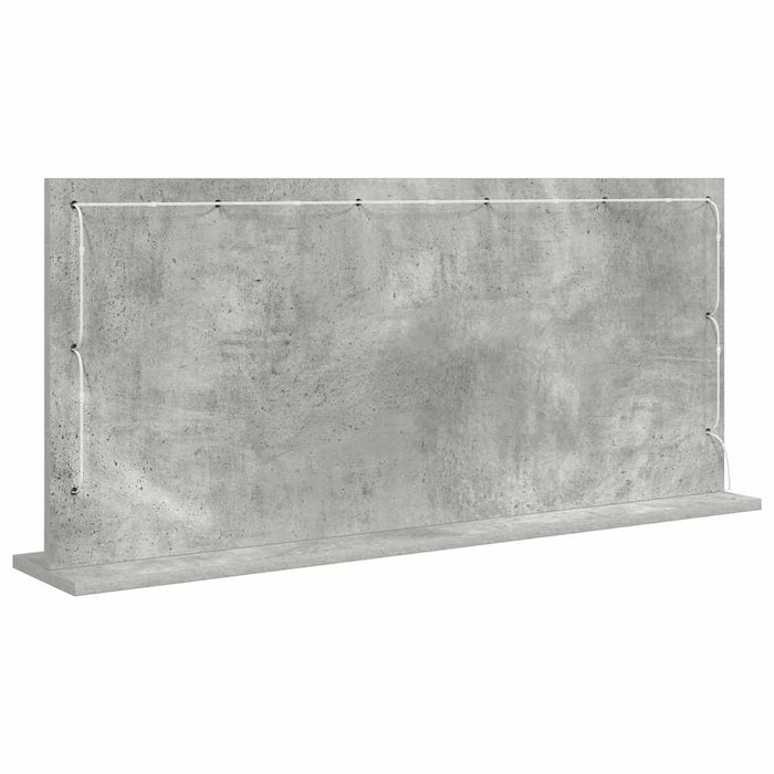 Oglindă de toaletă cu oglindă Gri din beton 100 x 45 x 18 cm - WALTI WALTI