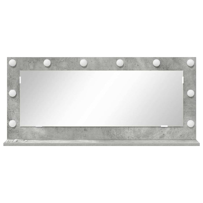 Oglindă de toaletă cu oglindă Gri din beton 100 x 45 x 18 cm - WALTI WALTI