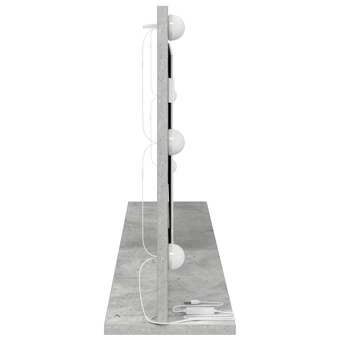 Oglindă de toaletă cu oglindă Gri din beton 100 x 45 x 18 cm - WALTI WALTI