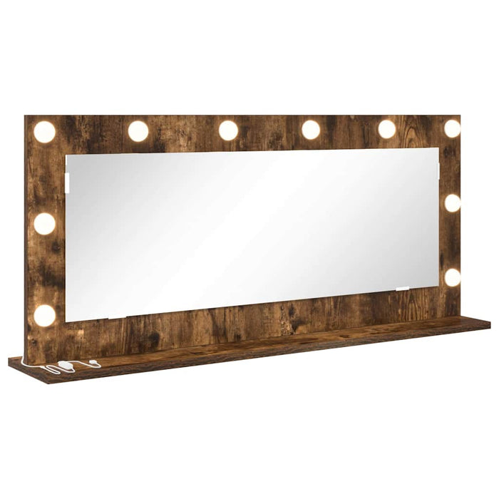 Oglindă de toaletă cu oglindă Stejar fumuriu 100 x 45 x 18 cm - WALTI WALTI