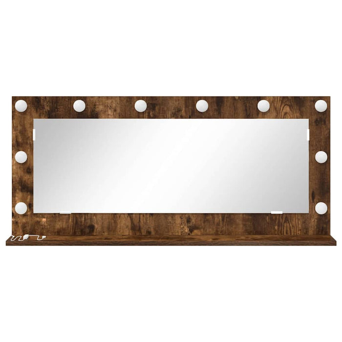 Oglindă de toaletă cu oglindă Stejar fumuriu 100 x 45 x 18 cm - WALTI WALTI