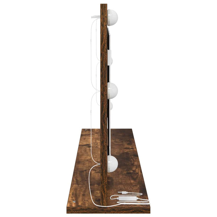 Oglindă de toaletă cu oglindă Stejar fumuriu 100 x 45 x 18 cm - WALTI WALTI