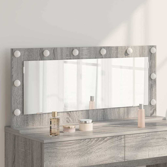 Oglindă de toaletă cu oglindă Gri Sonoma 100 x 45 x 18 cm - WALTI WALTI