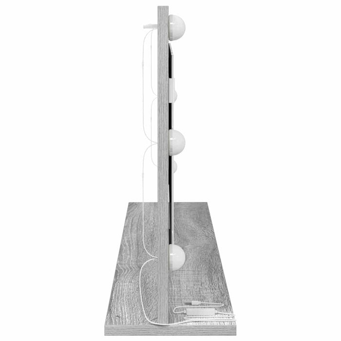 Oglindă de toaletă cu oglindă Gri Sonoma 100 x 45 x 18 cm - WALTI WALTI