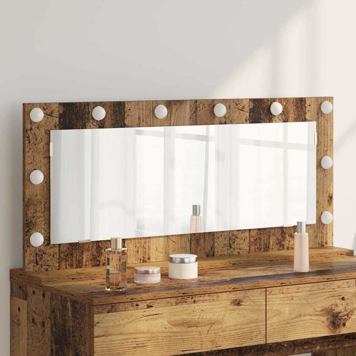 Oglindă de toaletă cu oglindă Lemn Vechi 100 x 45 x 18 cm - WALTI WALTI