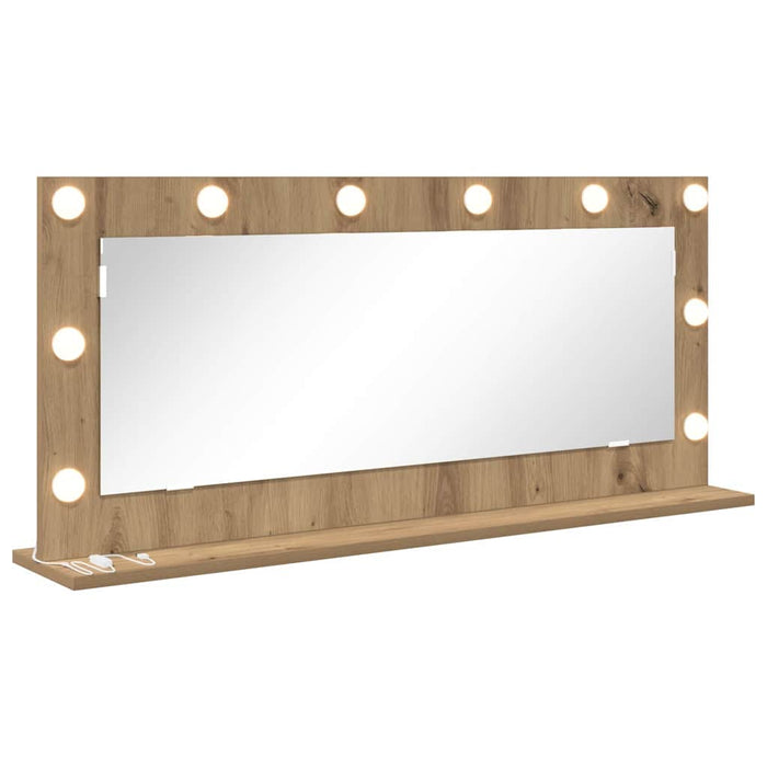 Oglindă de toaletă cu oglindă Stejar Artizanal 100 x 45 x 18 cm - WALTI WALTI