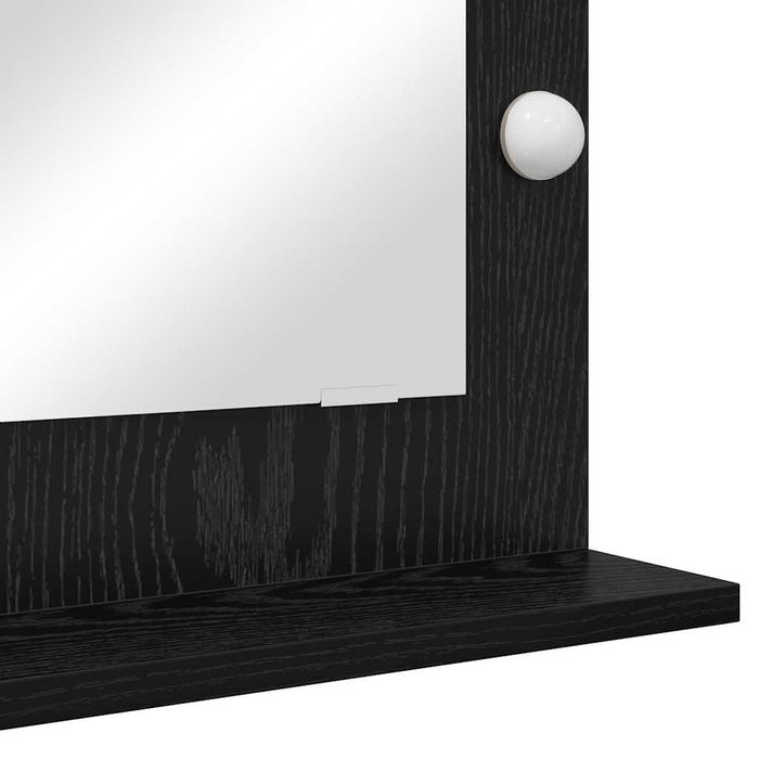 Oglindă de toaletă cu oglindă Stejar Negru 70 x 50 x 18 cm - WALTI WALTI