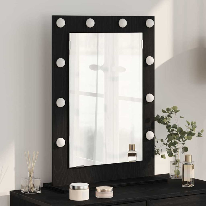 Oglindă de toaletă cu oglindă Stejar Negru 70 x 50 x 18 cm - WALTI WALTI