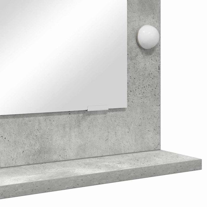 Oglindă de toaletă cu oglindă Gri din beton 70 x 50 x 18 cm - WALTI WALTI