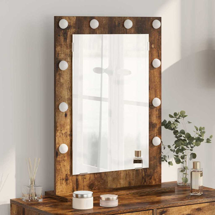 Oglindă de toaletă cu oglindă Stejar fumuriu 70 x 50 x 18 cm - WALTI WALTI