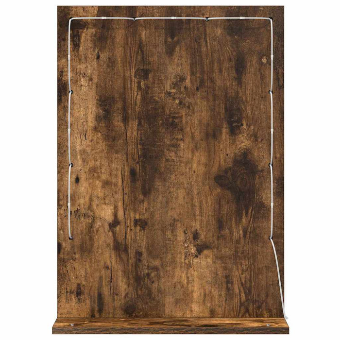 Oglindă de toaletă cu oglindă Stejar fumuriu 70 x 50 x 18 cm - WALTI WALTI