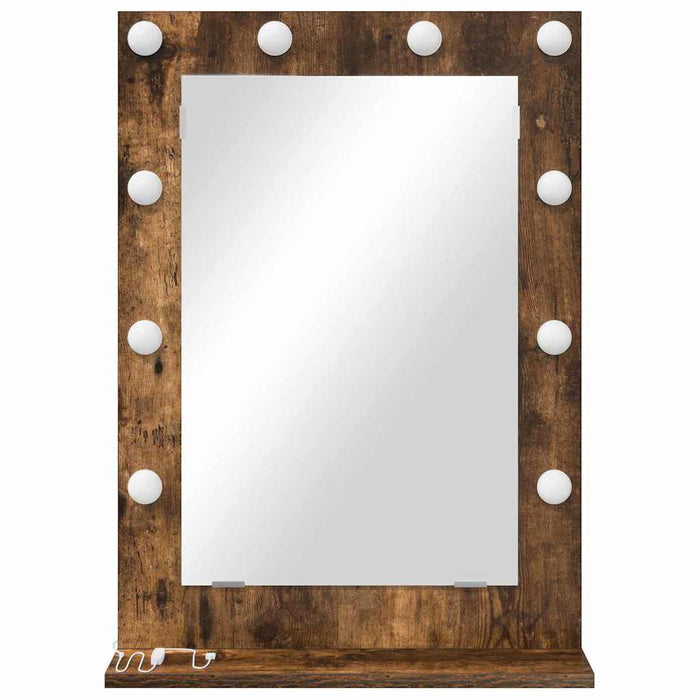 Oglindă de toaletă cu oglindă Stejar fumuriu 70 x 50 x 18 cm - WALTI WALTI