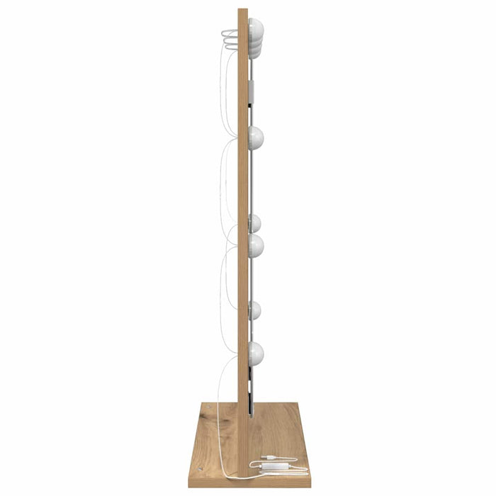 Oglindă de toaletă cu oglindă Stejar Artizanal 70 x 50 x 18 cm - WALTI WALTI