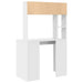 Birou cu raft cu depozitare Alb 91 x 50 x 149 cm Lemn compozit - WALTI WALTI
