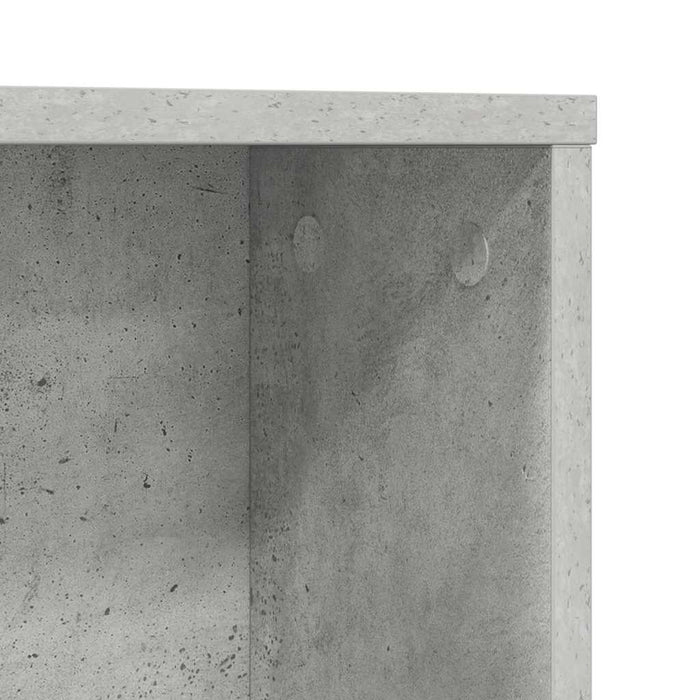 Birou cu raft Gri din beton 91 x 50 x 149 cm Lemn compozit - WALTI WALTI