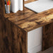 Birou cu raft Stejar fumuriu 91 x 50 x 149 cm Lemn compozit - WALTI WALTI