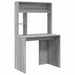 Birou cu raft Gri Sonoma 91 x 50 x 149 cm Lemn compozit - WALTI WALTI