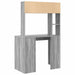 Birou cu raft Gri Sonoma 91 x 50 x 149 cm Lemn compozit - WALTI WALTI