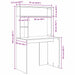 Birou cu raft Gri Sonoma 91 x 50 x 149 cm Lemn compozit - WALTI WALTI