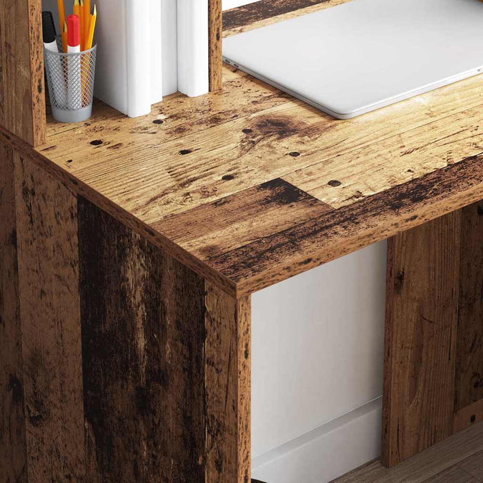 Birou cu raft Lemn Vechi 91 x 50 x 149 cm Lemn compozit - WALTI WALTI