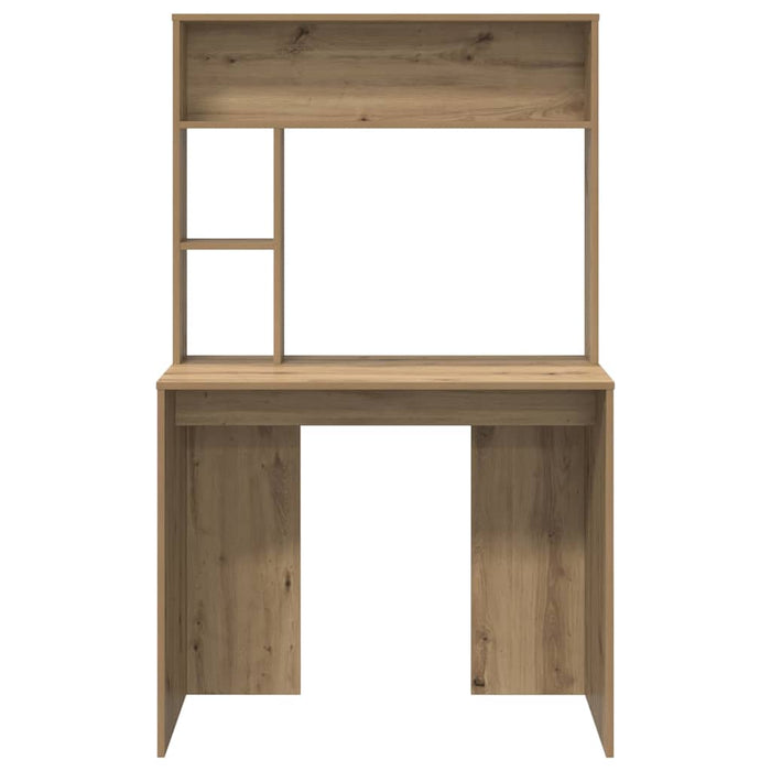 Birou cu raft Stejar Artizanal 91 x 50 x 149 cm Lemn compozit - WALTI WALTI