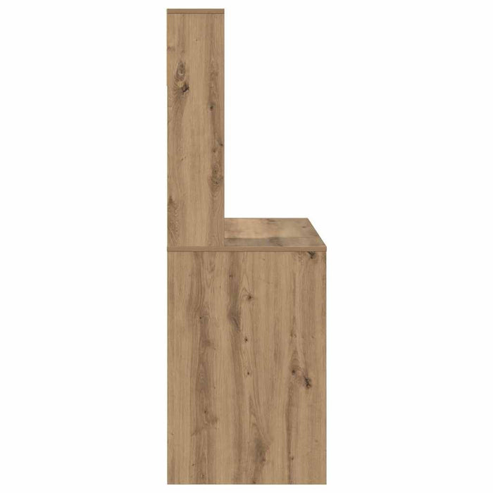 Birou cu raft Stejar Artizanal 91 x 50 x 149 cm Lemn compozit - WALTI WALTI