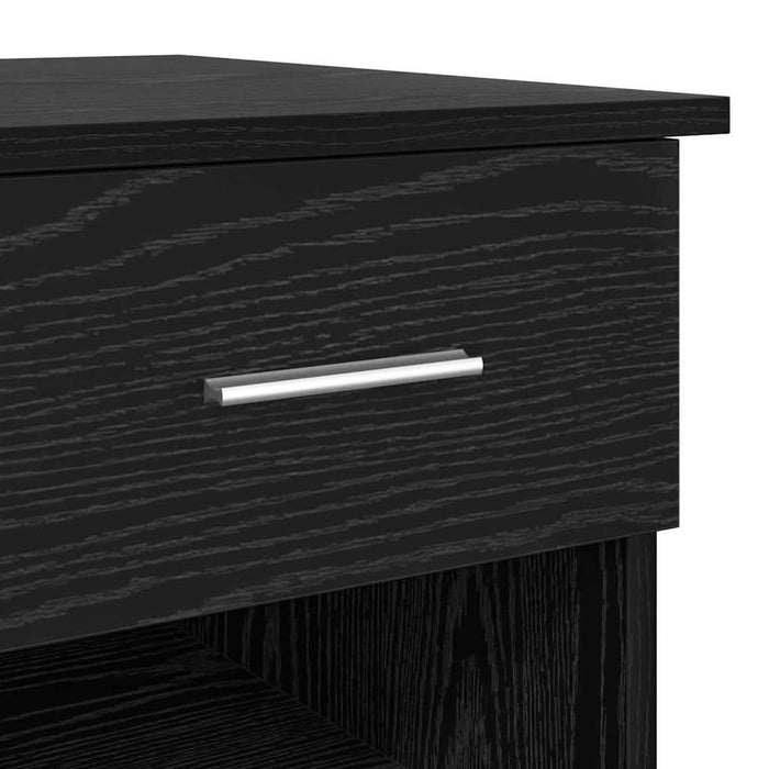 Birou cu sertar Stejar negru 90 x 49.5 x 75 cm Lemn compozit - WALTI WALTI