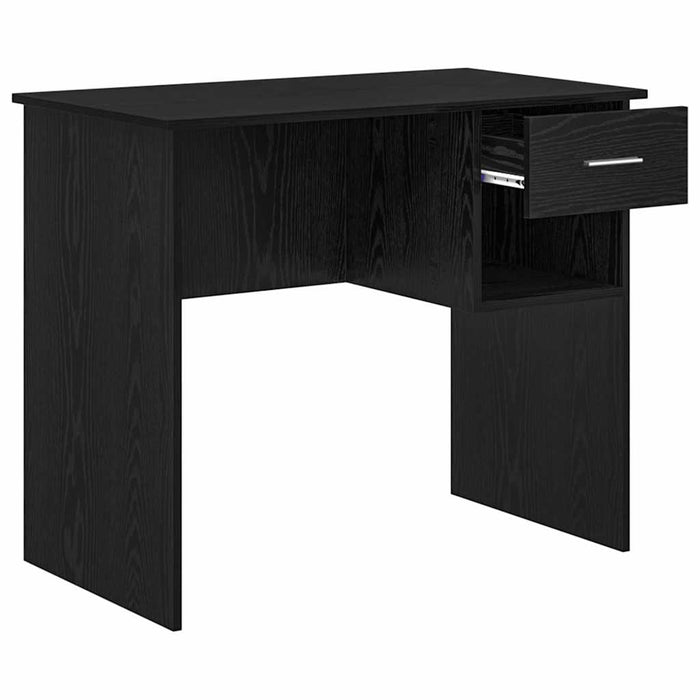 Birou cu sertar Stejar negru 90 x 49.5 x 75 cm Lemn compozit - WALTI WALTI