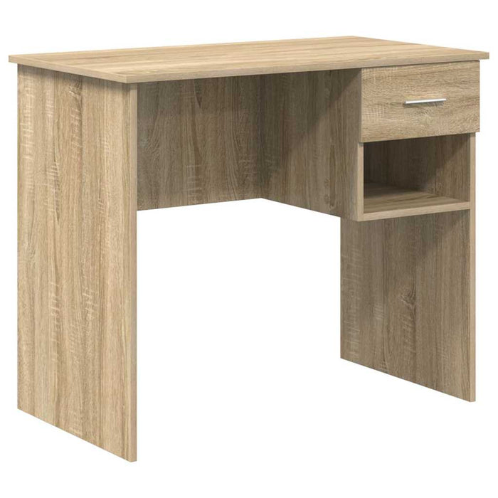 Birou cu sertar Stejar sonoma 90 x 49.5 x 75 cm Lemn compozit - WALTI WALTI