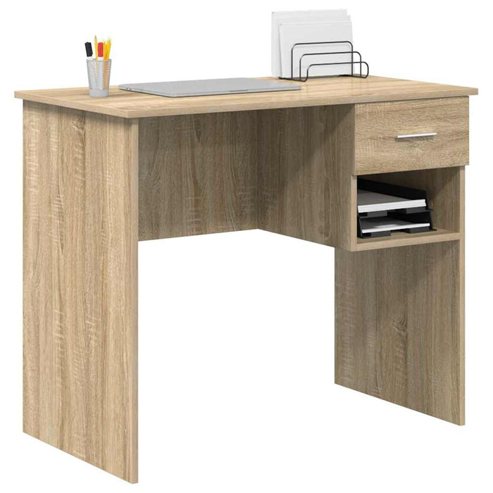 Birou cu sertar Stejar sonoma 90 x 49.5 x 75 cm Lemn compozit - WALTI WALTI