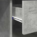 Birou cu sertar Gri beton 90 x 49.5 x 75 cm Lemn compozit - WALTI WALTI