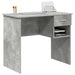 Birou cu sertar Gri beton 90 x 49.5 x 75 cm Lemn compozit - WALTI WALTI