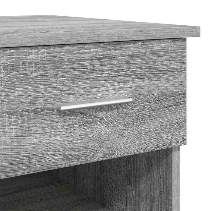 Birou cu sertar sonoma gri 90 x 49.5 x 75 cm Lemn compozit - WALTI WALTI