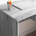 Birou cu sertar sonoma gri 90 x 49.5 x 75 cm Lemn compozit - WALTI WALTI