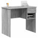 Birou cu sertar sonoma gri 90 x 49.5 x 75 cm Lemn compozit - WALTI WALTI