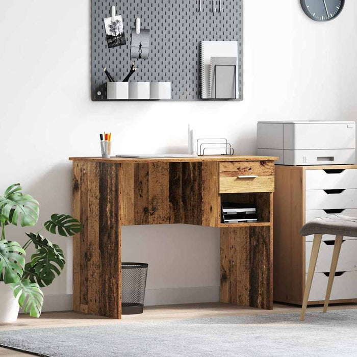 Birou cu sertar Lemn vechi 90 x 49.5 x 75 cm Lemn compozit - WALTI WALTI