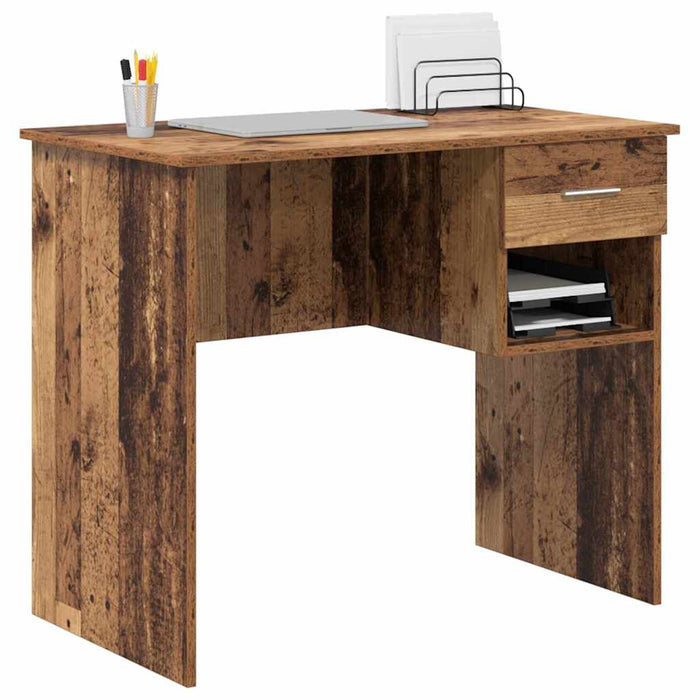 Birou cu sertar Lemn vechi 90 x 49.5 x 75 cm Lemn compozit - WALTI WALTI